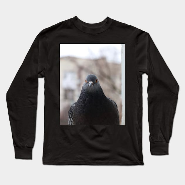 Pigeon Long Sleeve T-Shirt by human_antithesis